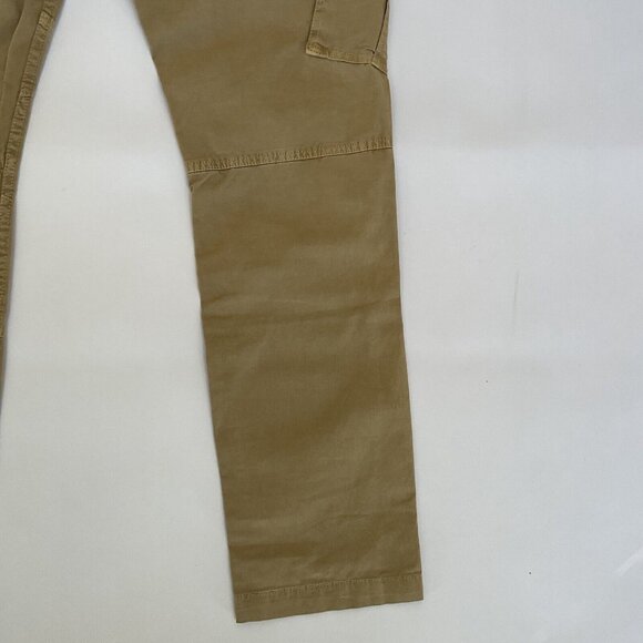 Guess Men’s Lunita Twill Cargo Jeans Utility Fit Crop Leg In Khaki Size 34 - Picture 11 of 14